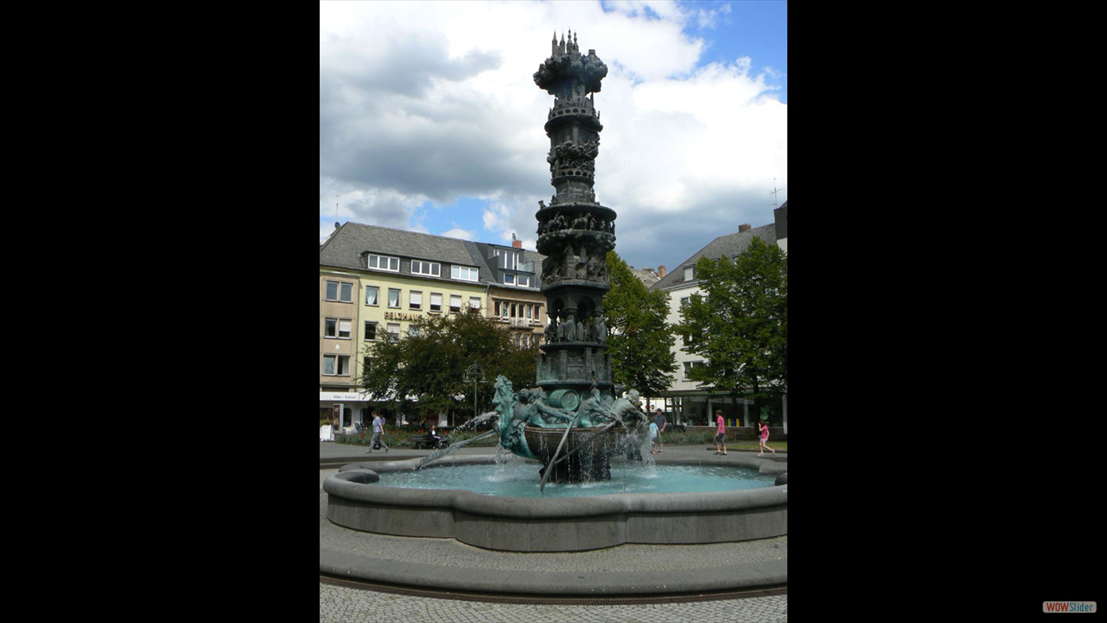 Historiensäule, Görresplatz Koblenz.