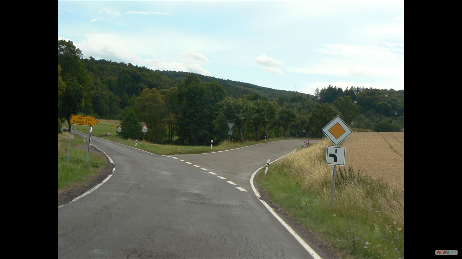 Afslag naar Öttzweiler en Sien.