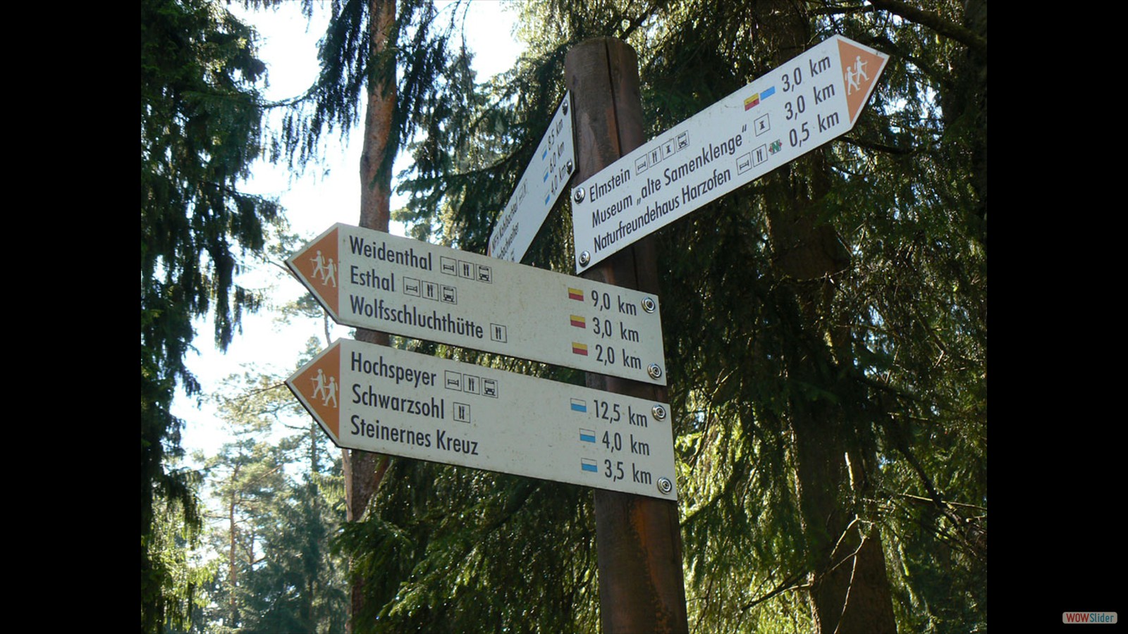 Eerst richting Wolfschluchthütte.