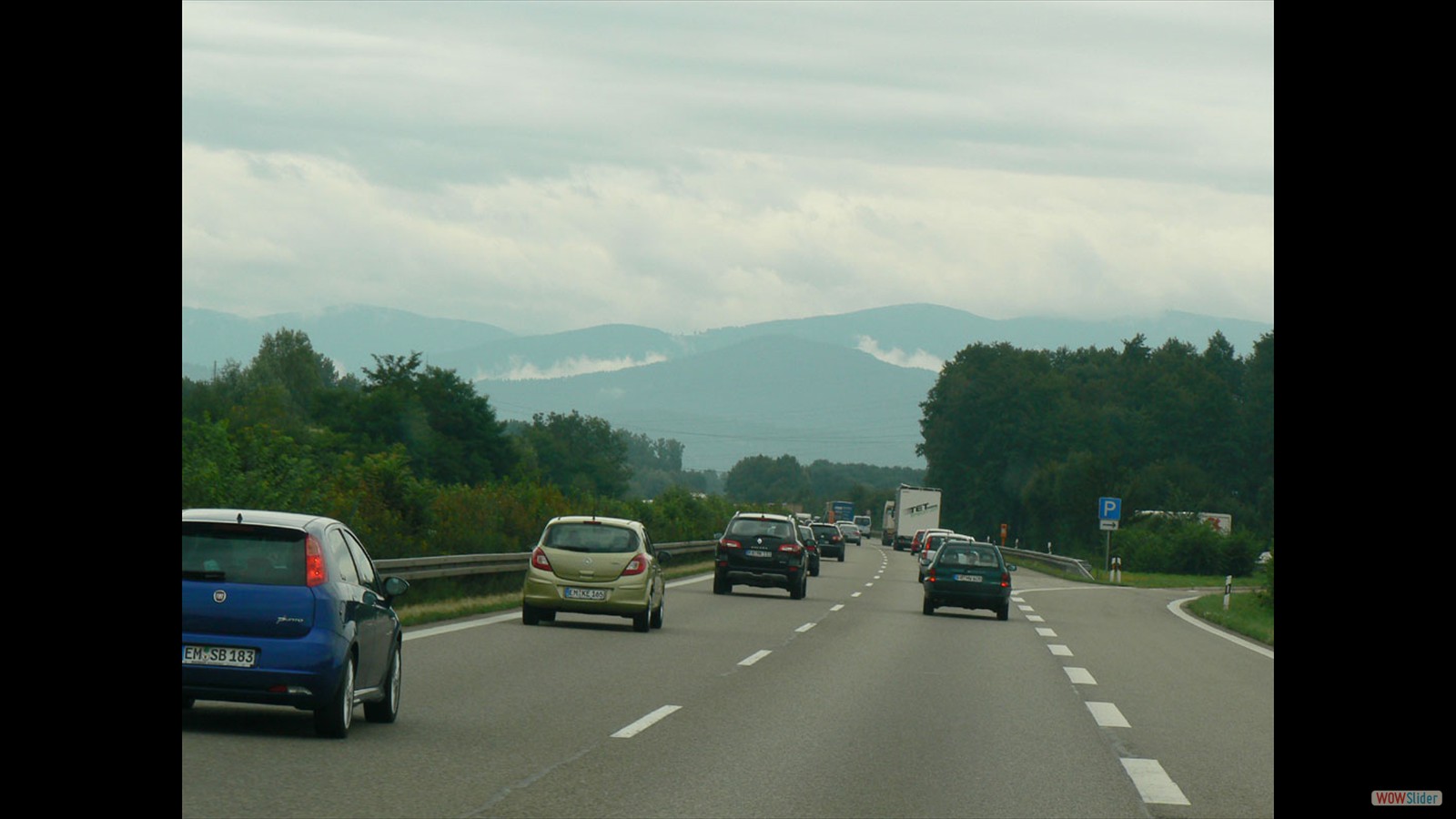 A5 richting Freiburg.