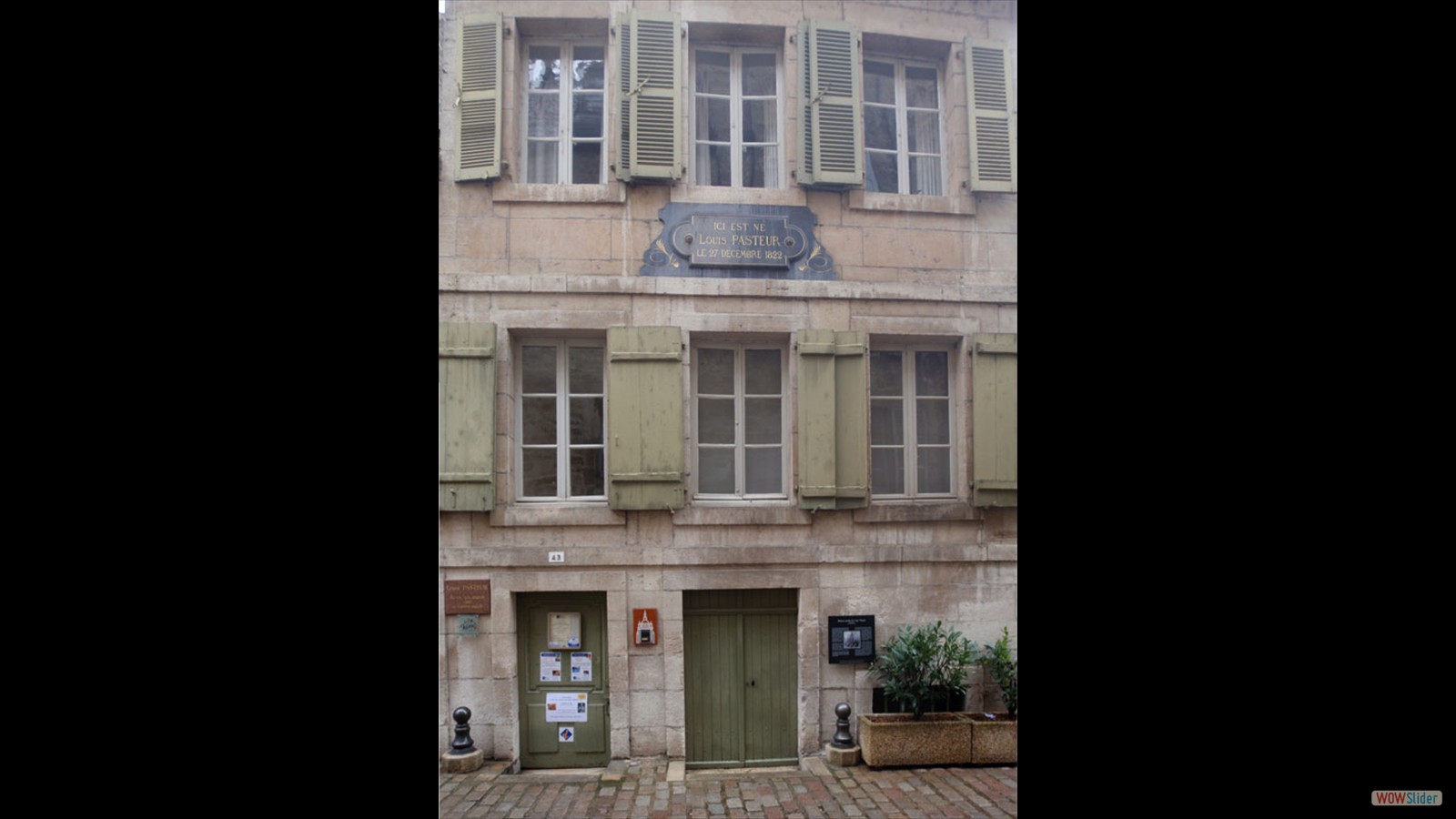 Het geboortehuis van Louis Pasteur.