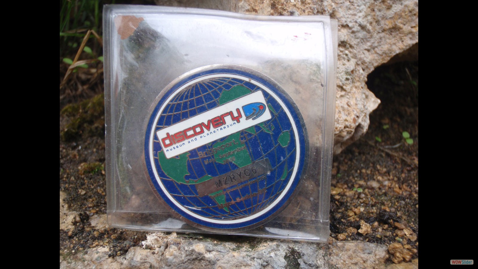 Geocoin andere kant.