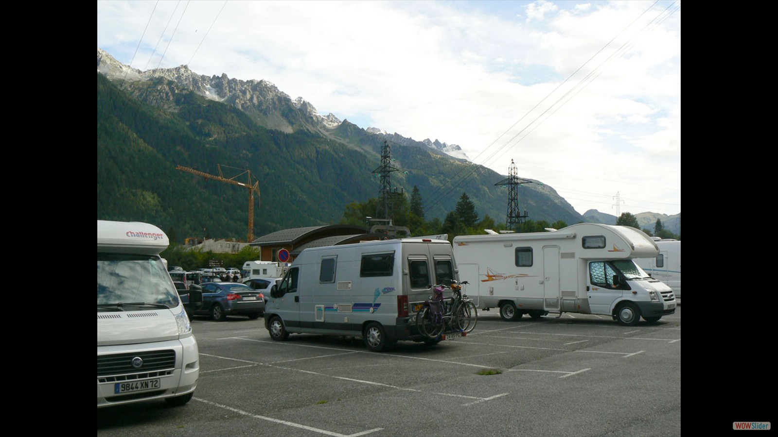 Mixparking in Chamonix.