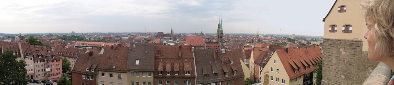 uitzicht vanaf de Kaiserburg